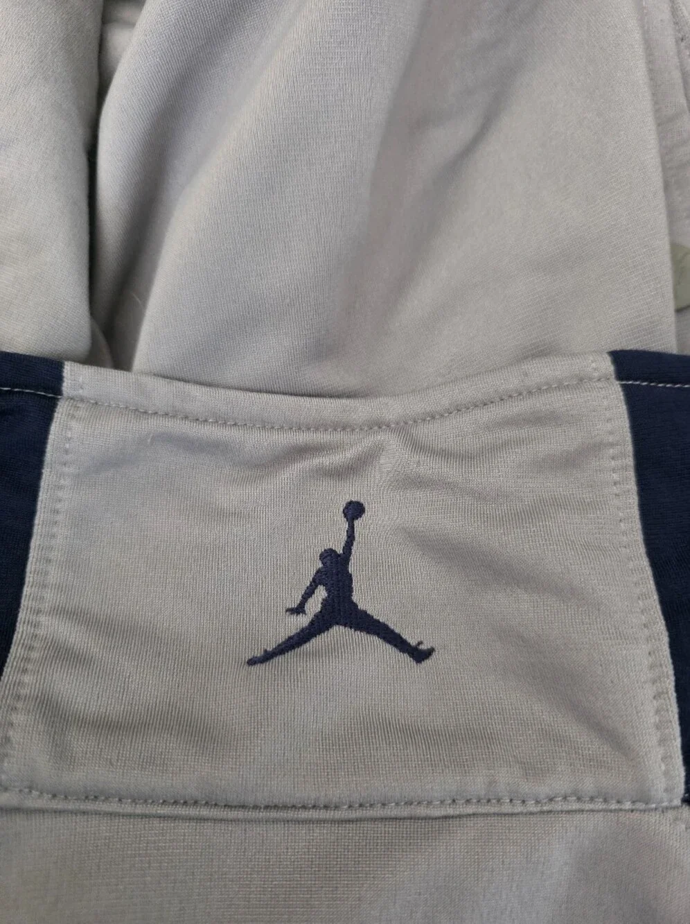 Vintage 90s Michael Jordan Navy Gray Full-Zip Track Basketball NBA Jacket XXL